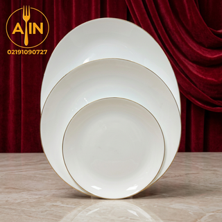 ارکوپال ۲6پارچه لئون طرح گرد لب طلا