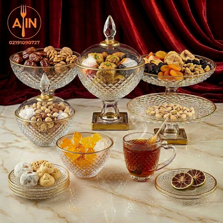 قندان متروپلیتن لب طلا