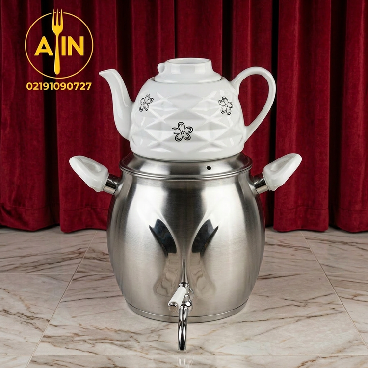 کتری و قوری 6 لیتر اقتصادی K T کف چدن