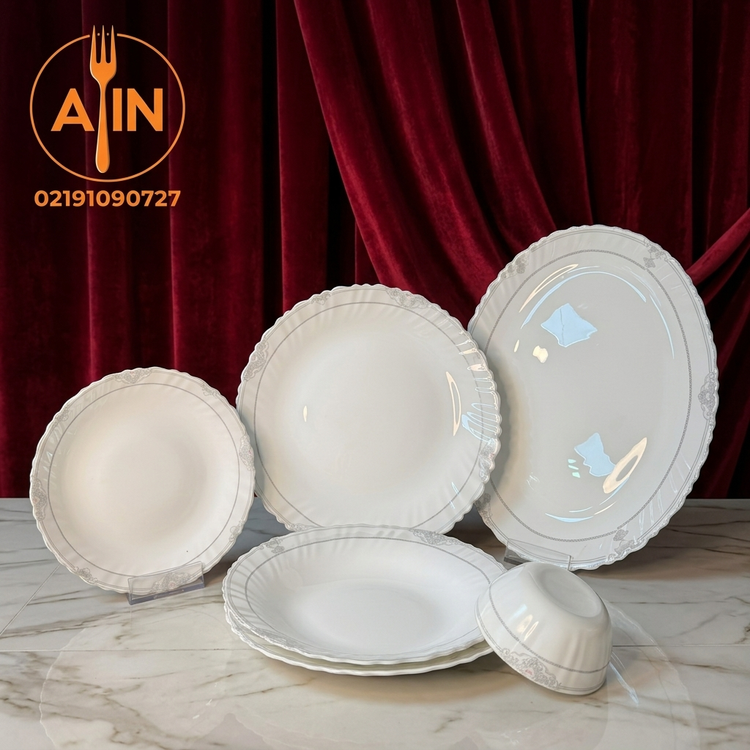ارکوپال سرویس۲۵پارچه لئون مدل نهال طوسی
