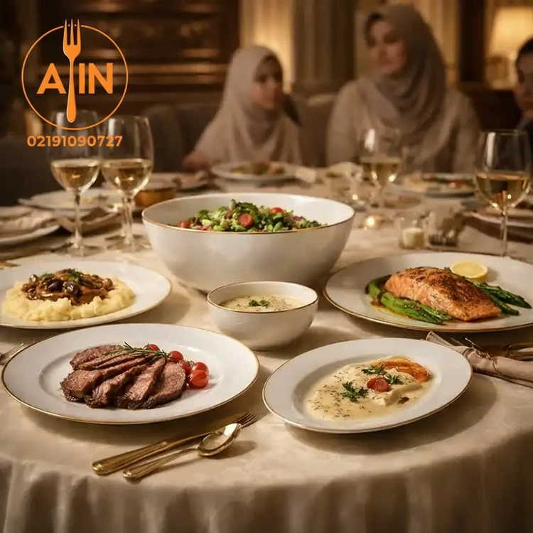 ارکوپال سرویس۲۶پارچه گرد لب طلایی مقصود
